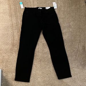 STS Blue Ankle Skinny 9” mid rise black jeans